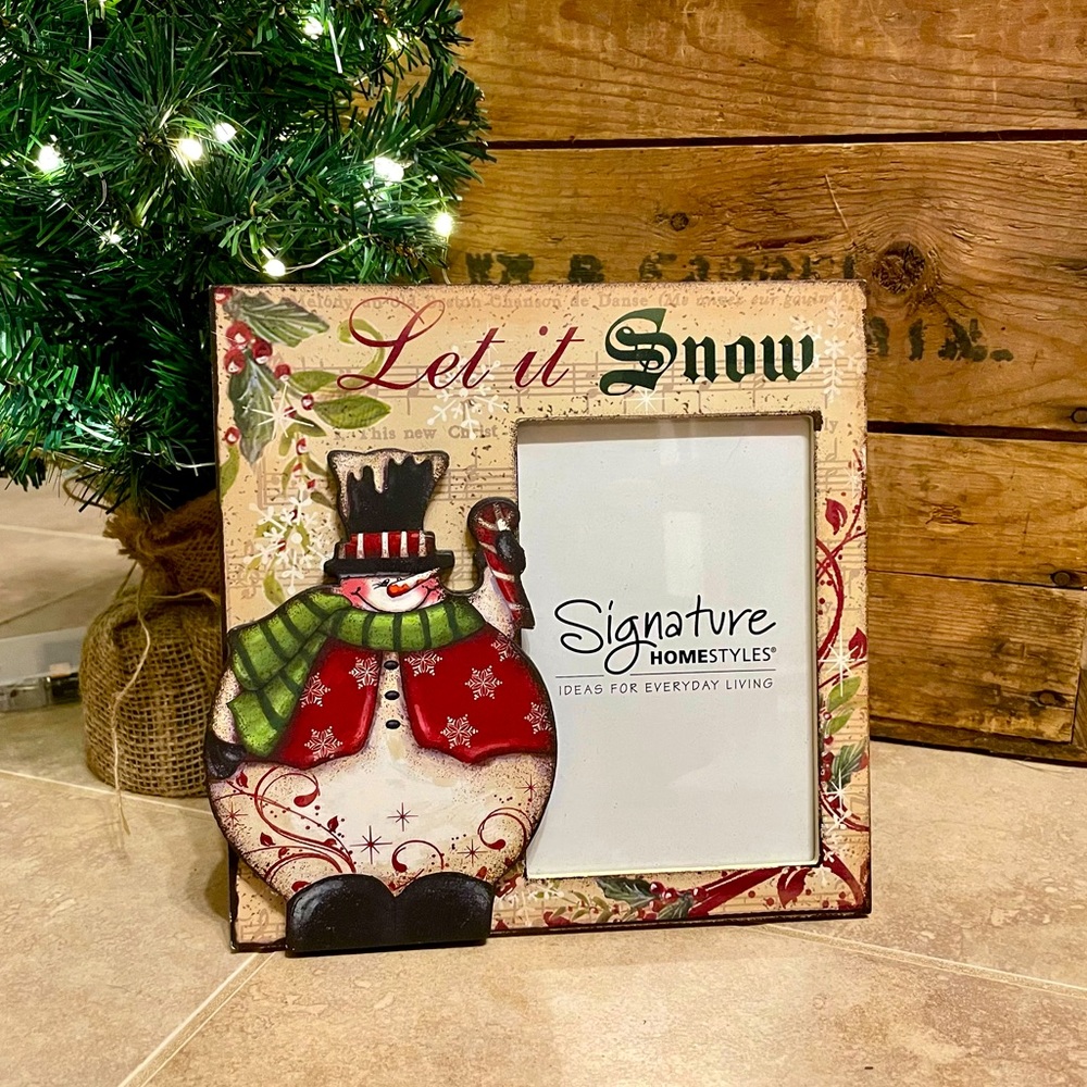 Snowman Picture Frame
